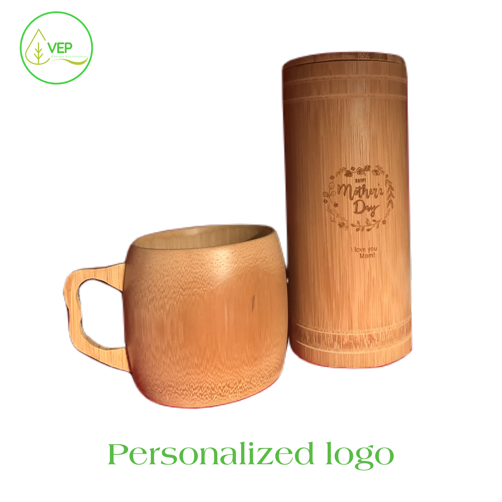 Personalised Bamboo Coffee Cup By The Letteroom